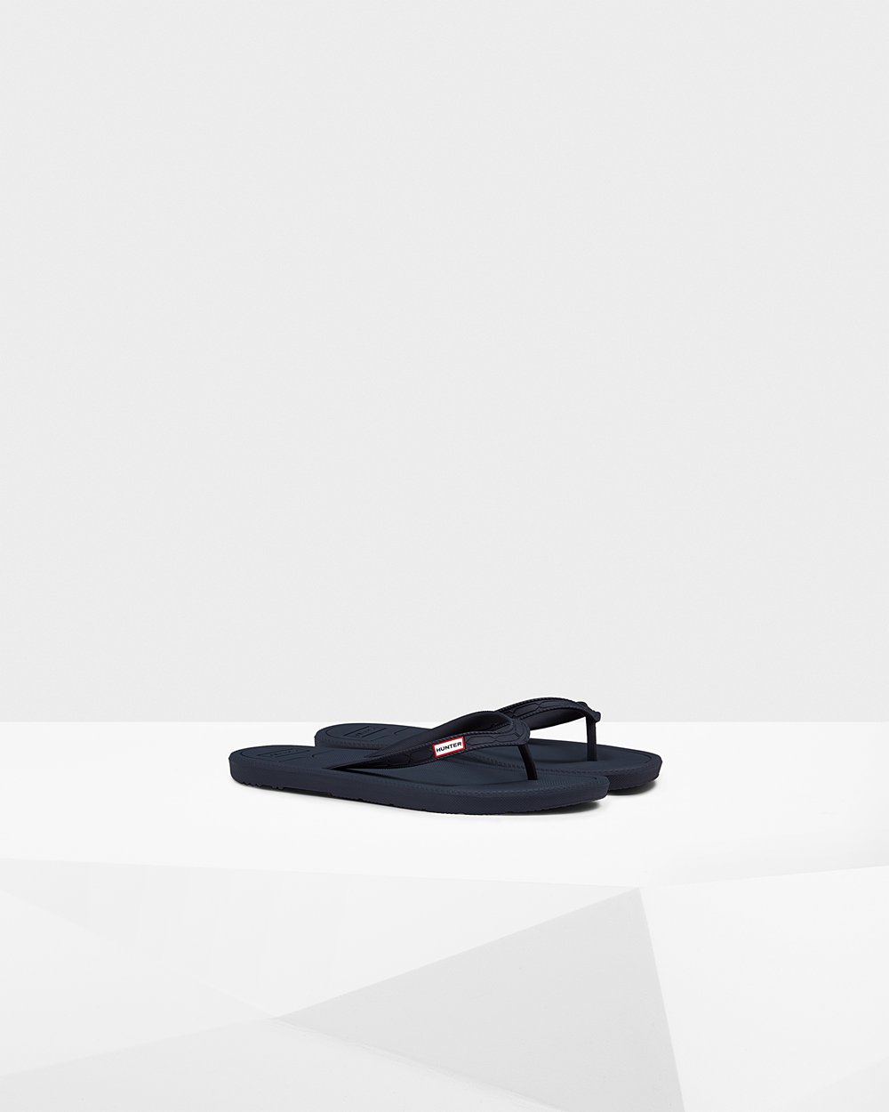 Hunter Flip Flops Marineblå - Dame Original - Norge LUZFTY-958